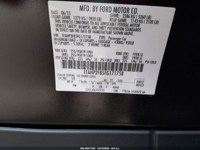 2015 FORD TAURUS 9