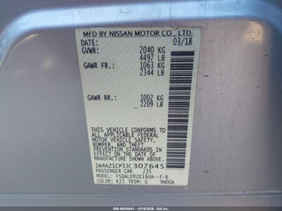 2018 NISSAN LEAF 9
