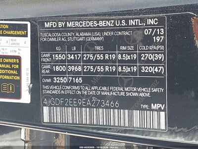 2014 MERCEDES-BENZ GL 350 BLUETEC 9