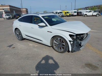 AUDI E-TRON 55 TECHNIK SPORTBACK 2022. Lot# 20258702. VIN WA13AAGEXNB044725. Photo 1