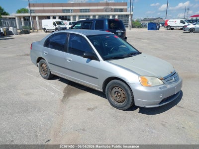 HONDA CIVIC 2002. Lot# 20261450. VIN 2HGES16402H905693. Photo 1