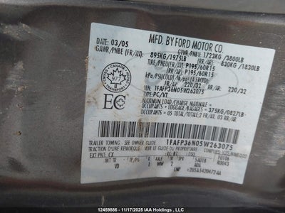 Vehicle Details - Stock #: 12459886 - 2005 FORD FOCUS ZXW | IAA