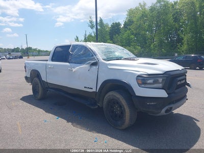 2020 Ram 1500 3.0 Ram Rebel white Lot 111012593729 Vin 1C6SRFLM3LN202717