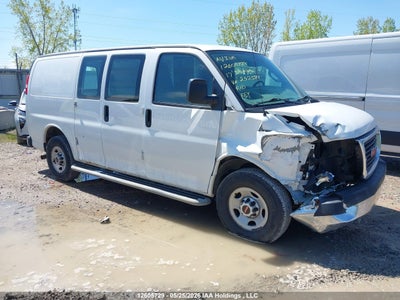 2017 Gmc Savana 4.8 G2500 white Lot 111012605729 Vin 1GTW7AFF6H1252588