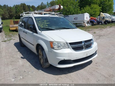 2014 Dodge Grand caravan 3.6 white Lot 111012613125 Vin 2C4RDGBG3ER261845