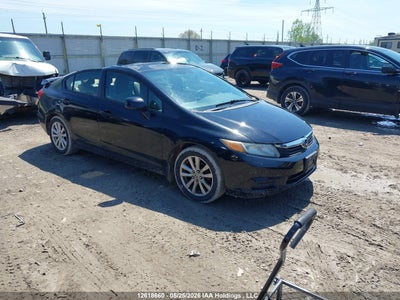 2012 Honda Civic 1.8 Sdn black Lot 111012618660 Vin 2HGFB2F50CH002237