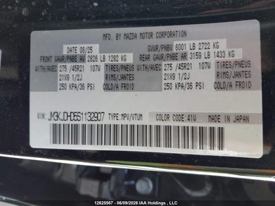 Vehicle Details - Stock #: 12625567 - 2025 MAZDA CX-70 MILD HYBRID