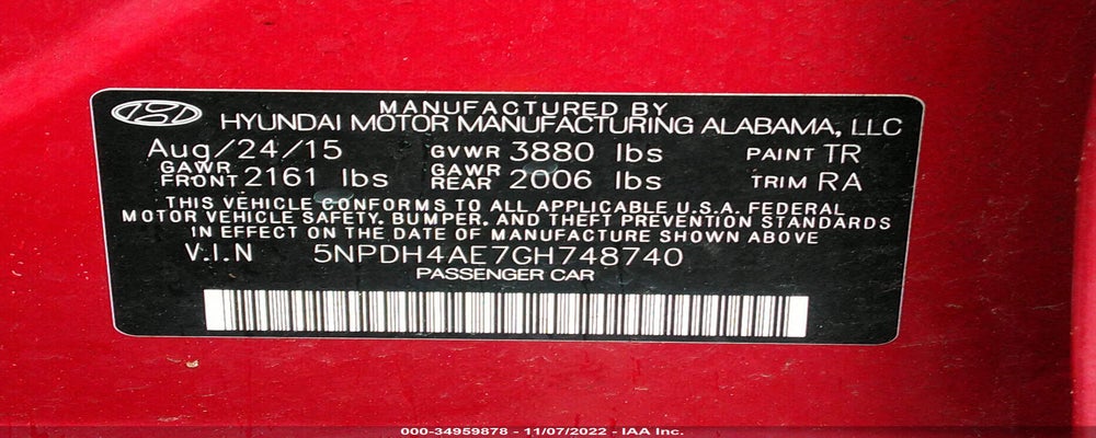 5NPDH4AE7GH748740 2016 HYUNDAI ELANTRA photo no. 9