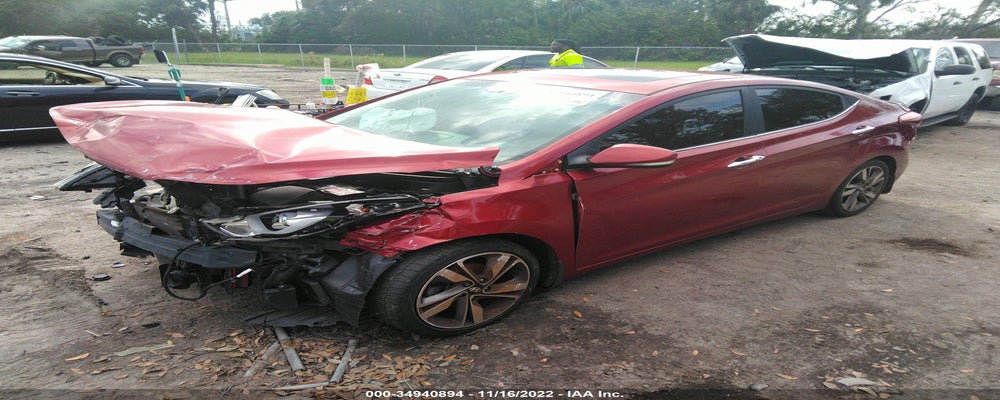 5NPDH4AE3EH496823 2014 HYUNDAI ELANTRA photo no. 2