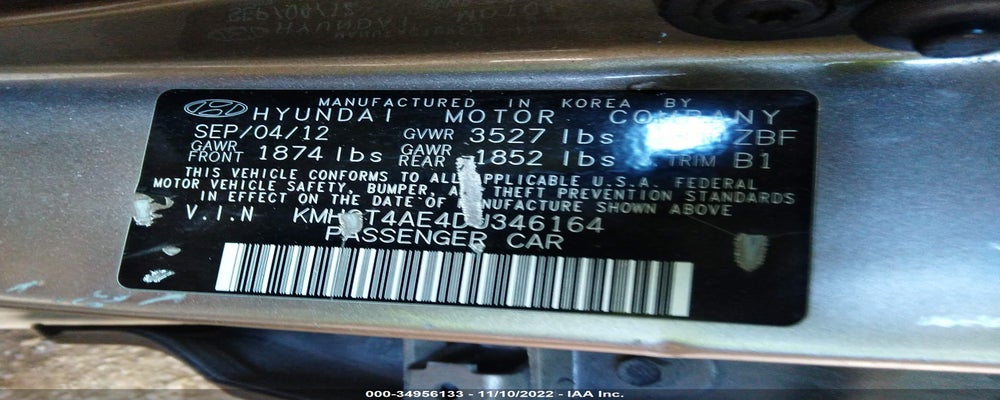 KMHCT4AE4DU346164 2013 HYUNDAI ACCENT photo no. 9