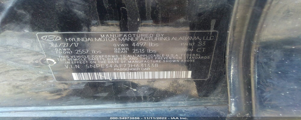 5NPE34AF7JH631338 2018 HYUNDAI SONATA photo no. 9