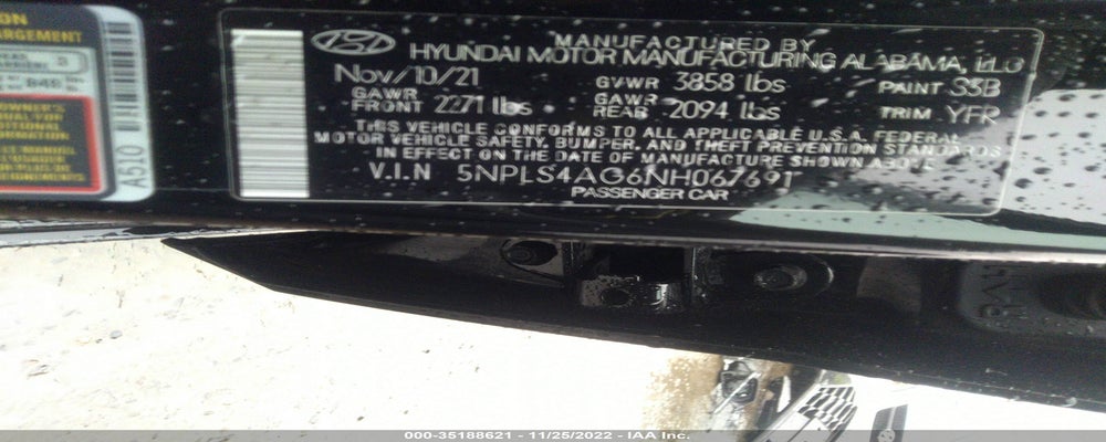 5NPLS4AG6NH067691 2022 HYUNDAI ELANTRA photo no. 9