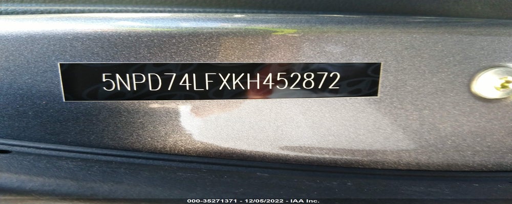 5NPD74LFXKH452872 2019 HYUNDAI ELANTRA photo no. 9