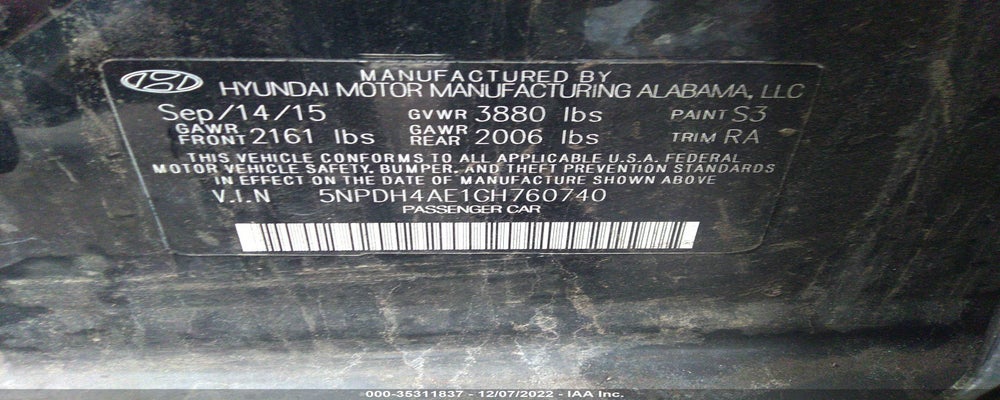 5NPDH4AE1GH760740 2016 HYUNDAI ELANTRA photo no. 9