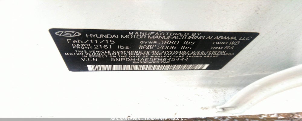 5NPDH4AE5FH645444 2015 HYUNDAI ELANTRA photo no. 9