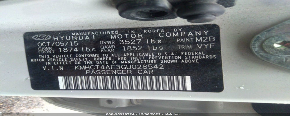 KMHCT4AE3GU028542 2016 HYUNDAI ACCENT photo no. 9