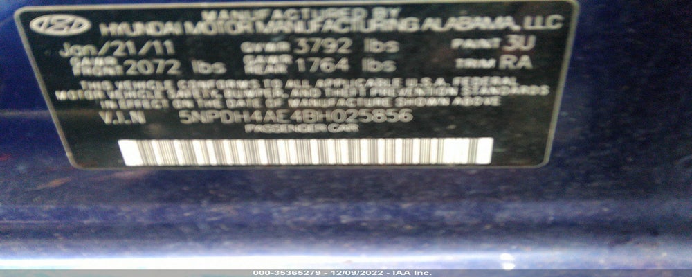 5NPDH4AE4BH025856 2011 HYUNDAI ELANTRA photo no. 9