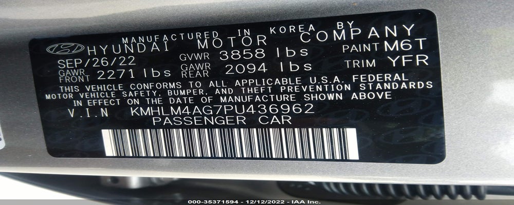 KMHLM4AG7PU436962 2023 HYUNDAI ELANTRA photo no. 9