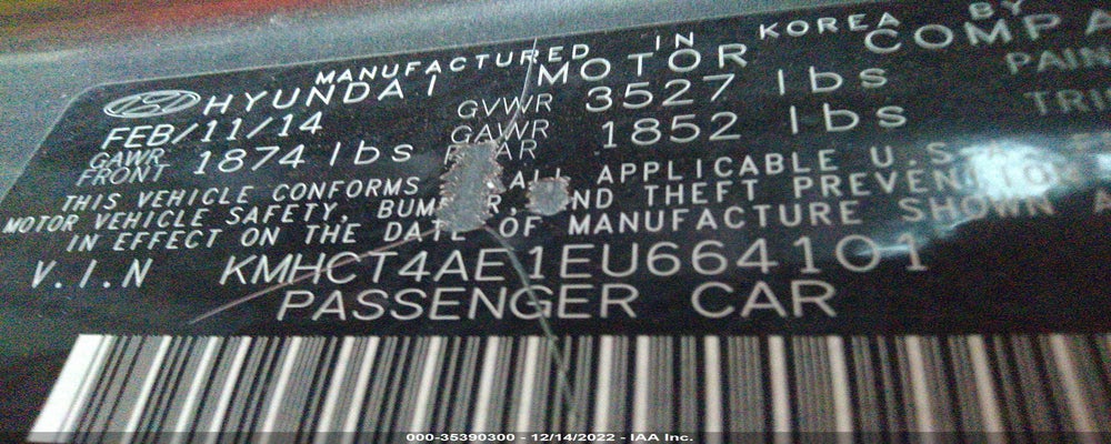 KMHCT4AE1EU664101 2014 HYUNDAI ACCENT photo no. 9