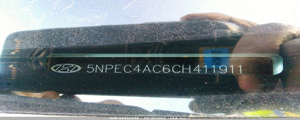 5NPEC4AC6CH411911 2012 HYUNDAI SONATA photo no. 9