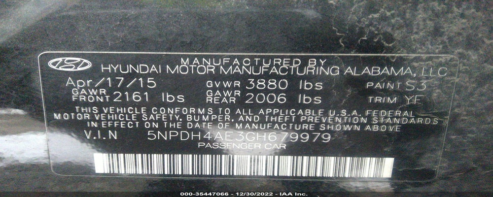 5NPDH4AE3GH679979 2016 HYUNDAI ELANTRA photo no. 9