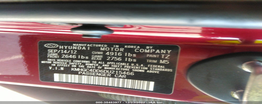 KMHGC4DD6DU215466 2013 HYUNDAI GENESIS photo no. 9