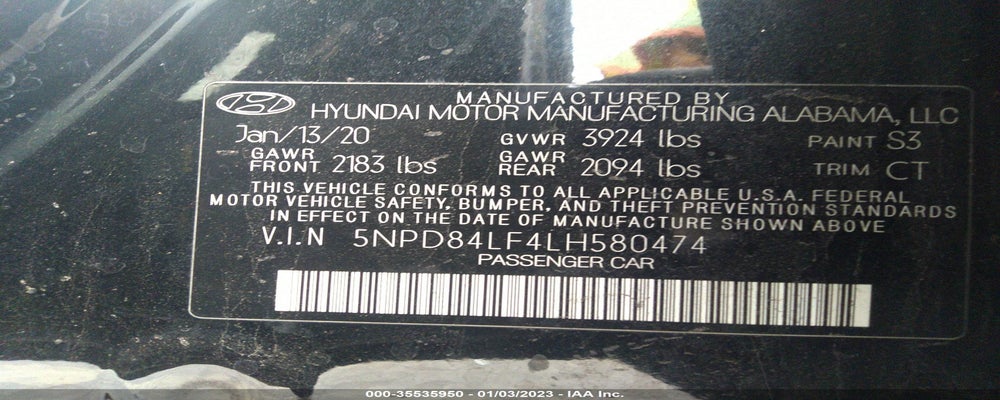 5NPD84LF4LH580474 2020 HYUNDAI ELANTRA photo no. 9