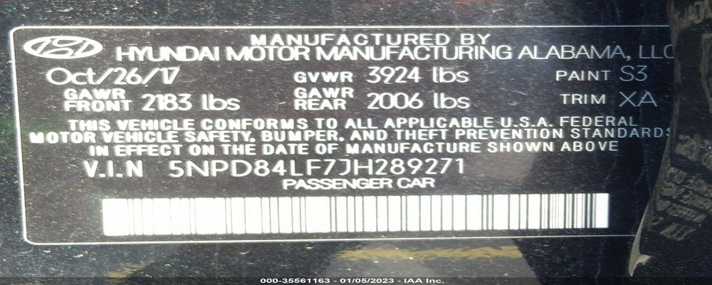 5NPD84LF7JH289271 2018 HYUNDAI ELANTRA photo no. 9