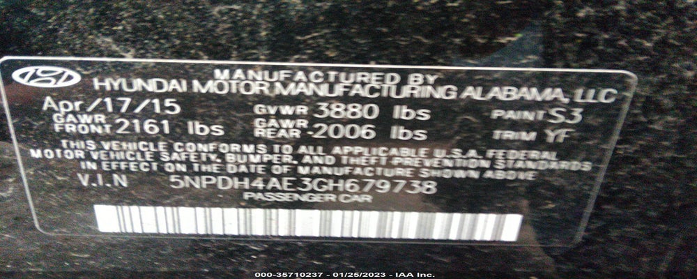 5NPDH4AE3GH679738 2016 HYUNDAI ELANTRA photo no. 9