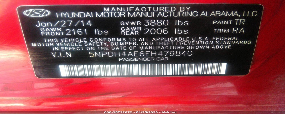 5NPDH4AE6EH479840 2014 HYUNDAI ELANTRA photo no. 9