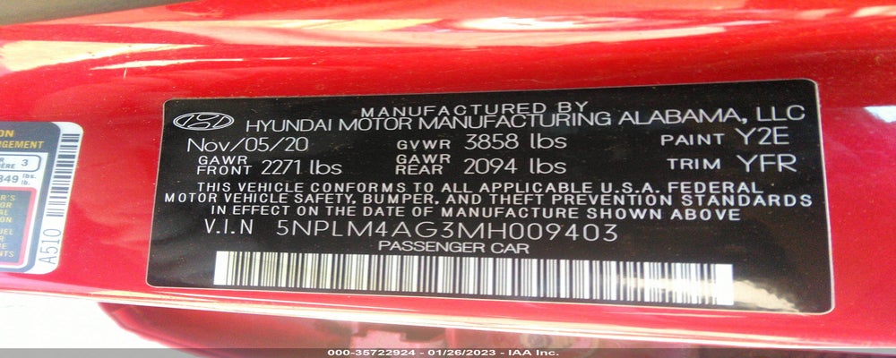 5NPLM4AG3MH009403 2021 HYUNDAI ELANTRA photo no. 9
