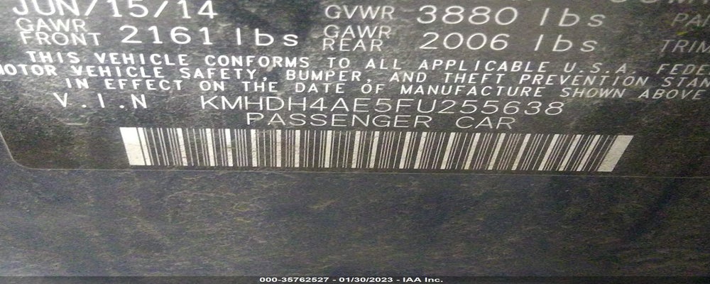 KMHDH4AE5FU255638 2015 HYUNDAI ELANTRA photo no. 9