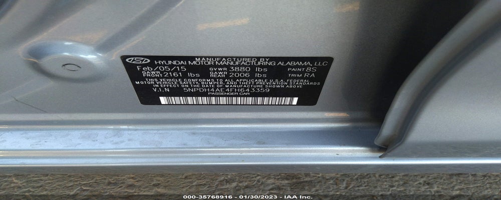 5NPDH4AE4FH643359 2015 HYUNDAI ELANTRA photo no. 9