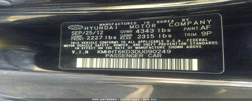 KMHHT6KD3DU090249 2013 HYUNDAI GENESIS COUPE photo no. 9