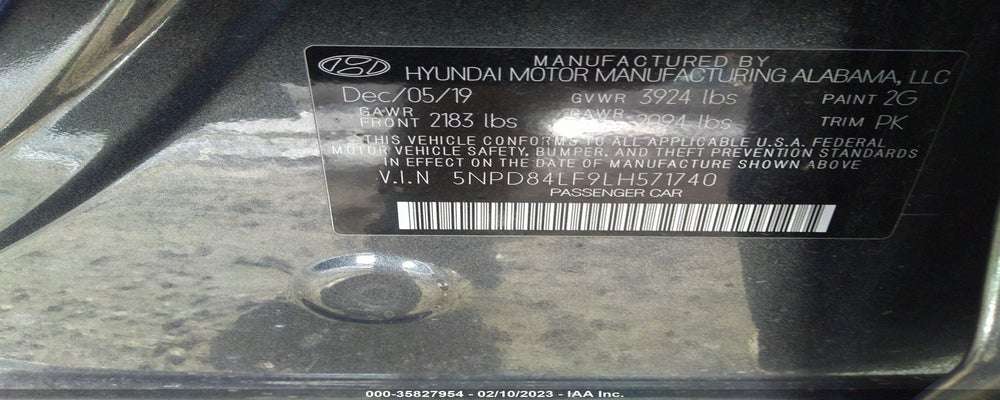 5NPD84LF9LH571740 2020 HYUNDAI ELANTRA photo no. 9