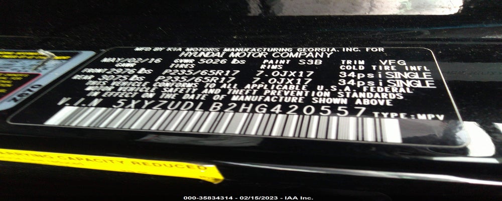 5XYZUDLB2HG420557 2017 HYUNDAI SANTA FE SPORT photo no. 9