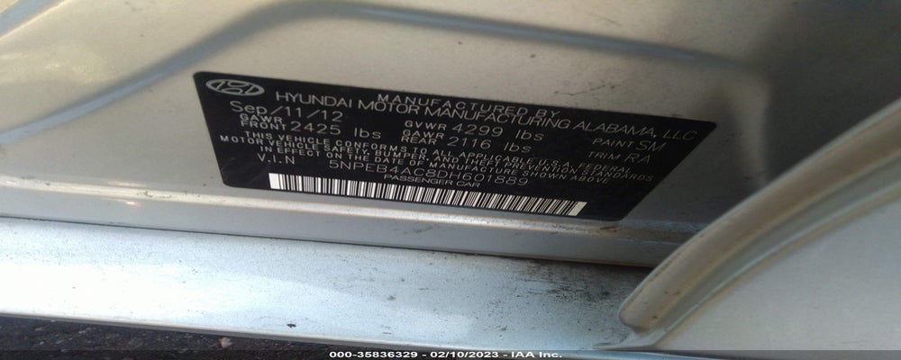 5NPEB4AC8DH601889 2013 HYUNDAI SONATA photo no. 9