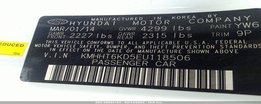 KMHHT6KD5EU118506 2014 HYUNDAI GENESIS COUPE photo no. 9