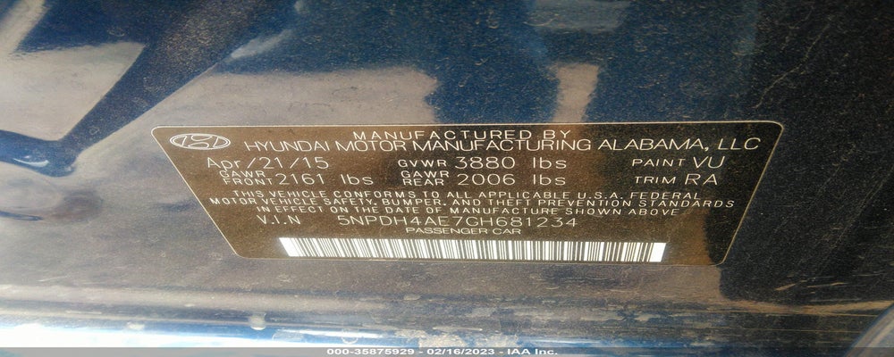 5NPDH4AE7GH681234 2016 HYUNDAI ELANTRA photo no. 9