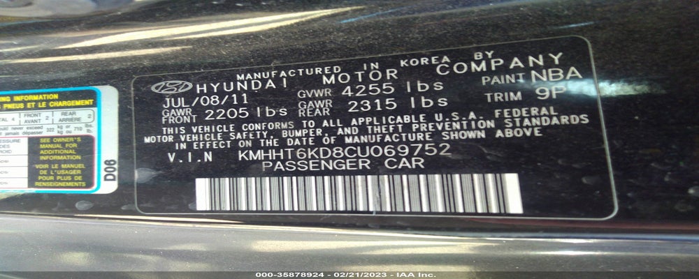 KMHHT6KD8CU069752 2012 HYUNDAI GENESIS COUPE photo no. 9