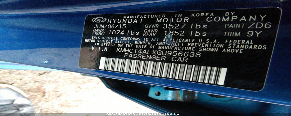 KMHCT4AEXGU956638 2016 HYUNDAI ACCENT photo no. 9