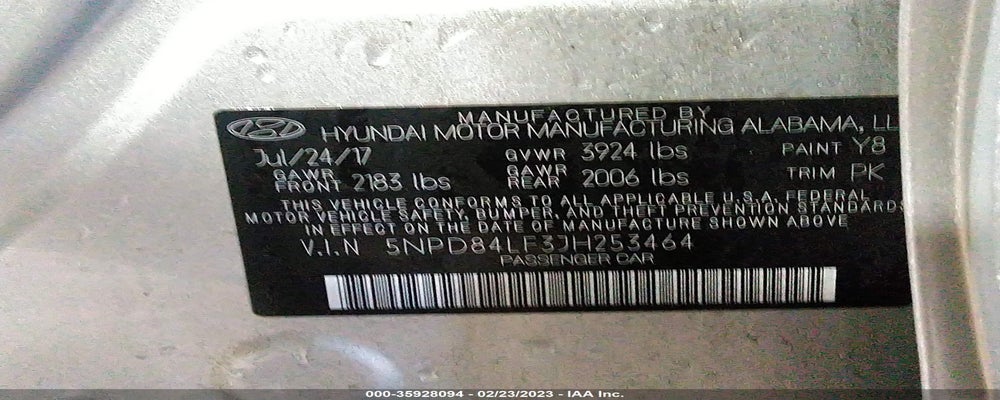 5NPD84LF3JH253464 2018 HYUNDAI ELANTRA photo no. 9