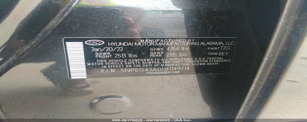 5NPEG4JA0NH149714 2022 HYUNDAI SONATA photo no. 9