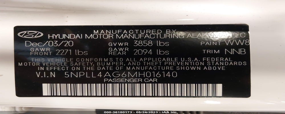 5NPLL4AG6MH016140 2021 HYUNDAI ELANTRA photo no. 9