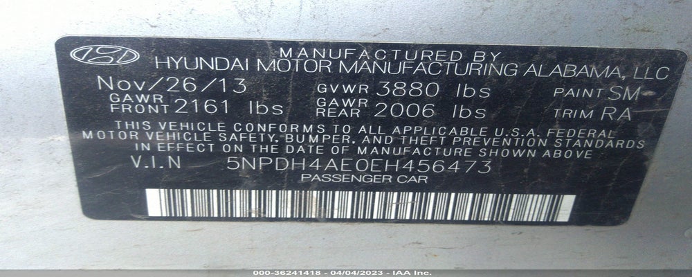 5NPDH4AE0EH456473 2014 HYUNDAI ELANTRA photo no. 9