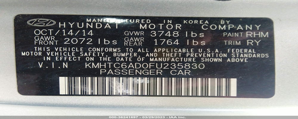KMHTC6AD0FU235830 2015 HYUNDAI VELOSTER photo no. 9