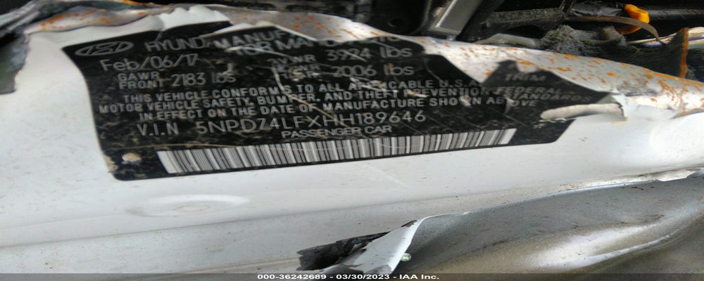 5NPD74LFXHH189646 2017 HYUNDAI ELANTRA photo no. 9