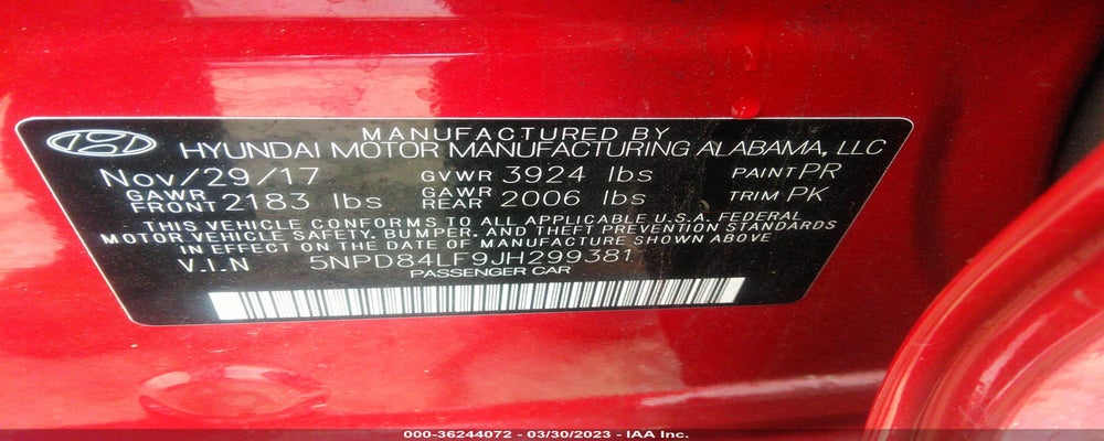 5NPD84LF9JH299381 2018 HYUNDAI ELANTRA photo no. 9