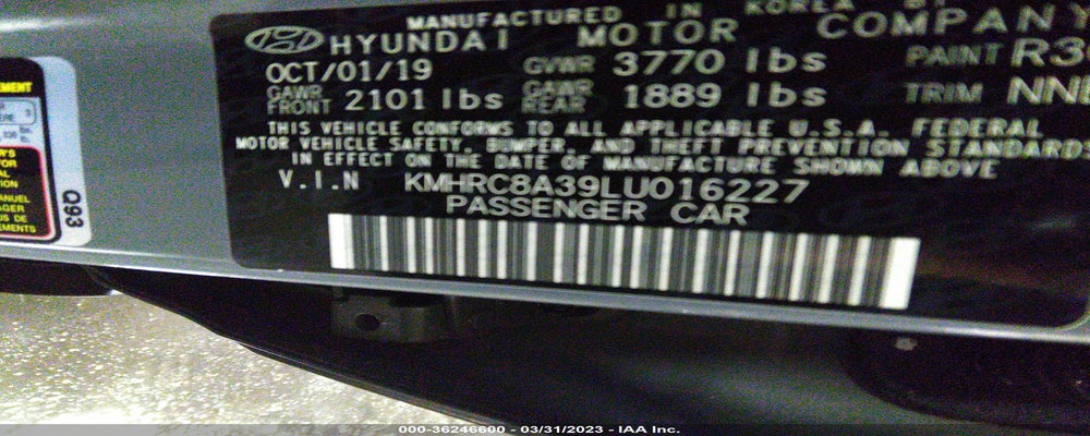 KMHRC8A39LU016227 2020 HYUNDAI VENUE photo no. 9