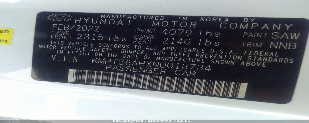 KMHT36AHXNU013734 2022 HYUNDAI VELOSTER N photo no. 9